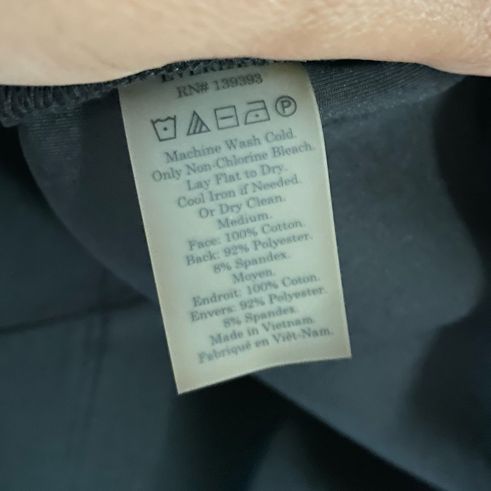 Everlane Black Scuba Short Sleeve Boxy Sweatshirt Medium - Picture 5 of 6